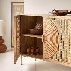 ROUND CNC STORAGE CABINET/SIDEBOARD