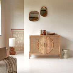 ROUND CNC STORAGE CABINET/SIDEBOARD