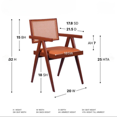 Cafeteria and restaurant rattan chair 36.