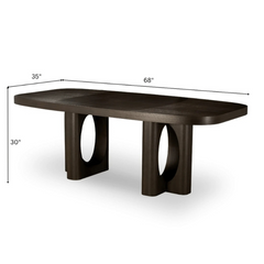 Mango wood dining table