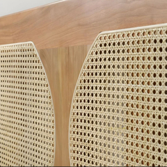 Modak acacia solid wood with ratten work