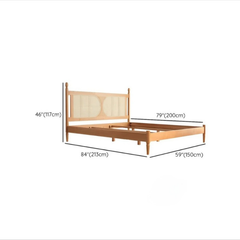 Modak acacia solid wood with ratten work