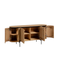 Owal shape storage cabinet/sideboard