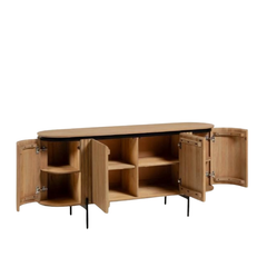 Owal shape storage cabinet/sideboard