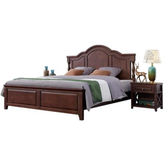 125 solid wooden mherab design double bed