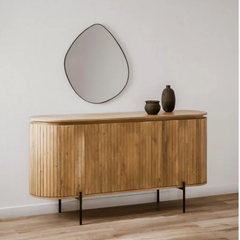 Owal shape storage cabinet/sideboard