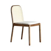 Wooden bamboo cane chair 0158