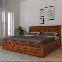 Rehaja design manual loading storage double bed
