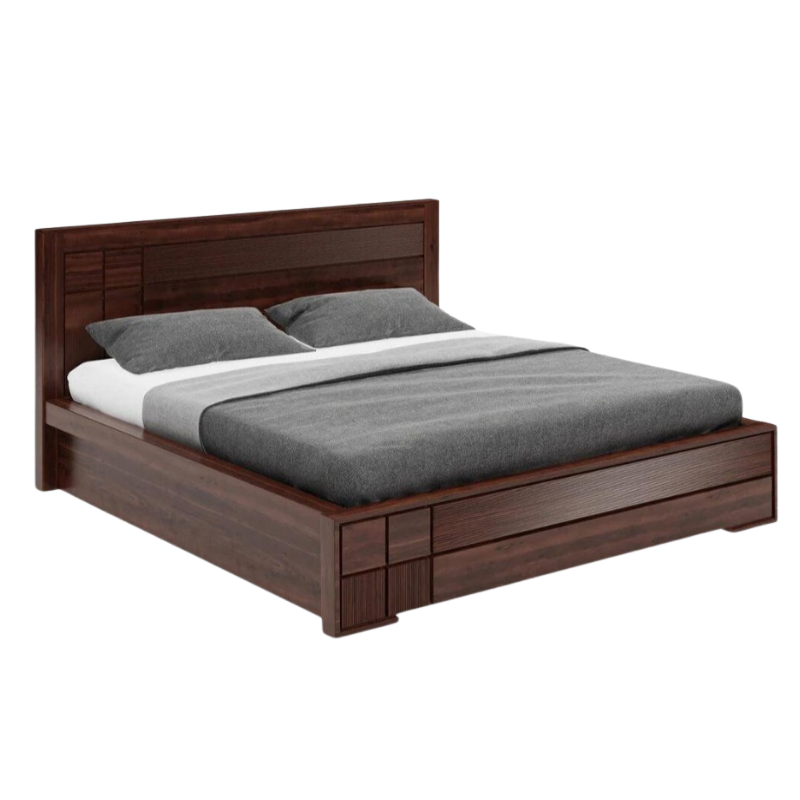 Four Block hydraulic bed design with storage double bed