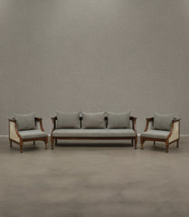Nimha design Sheesham solid wood ratten sofa set