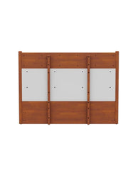 Rich Look hydraulic storage double bed back side headboard view