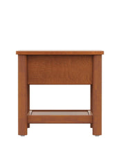 Mango solid wood with rattan bedside table10