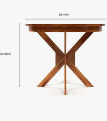 Four seater round dining set