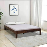 Simple wooden bed