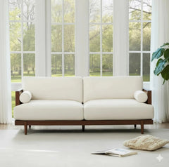 Bala Sheesham solid wood ratten sofa