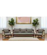 Sheesham solid wood ratten sofa set