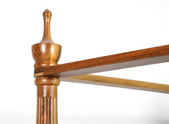 Sheesham solid wood four poster double bed