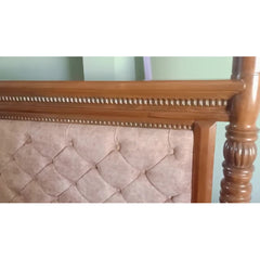 Acacia solid wood four poster double bed01