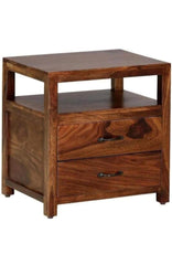 Sheesham solid wood bedside table07