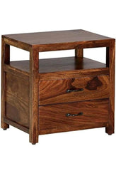 Sheesham solid wood bedside table07