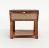 Sheesham solid wood bedside table08