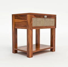 Sheesham solid wood bedside table08