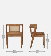 Elegant two seater dining set with modern wooden chairs for cozy dining spaces