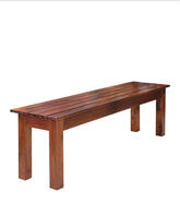 3 seater wooden bench for living room simple design in solid acacia wood