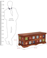 Gujarati design blanket box