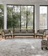 Nimha design Sheesham solid wood ratten sofa set