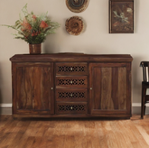 Sheesham wood sideboard three drawer with two door