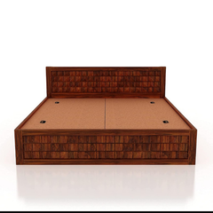 Square diamond design storage bed