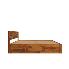 Rectangular dimand design manual storage double bed