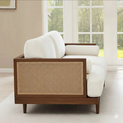 Bala Sheesham solid wood ratten sofa set