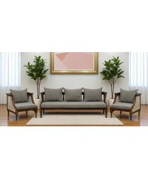 Sheesham solid wood ratten sofa set