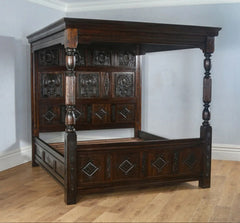 Sheesham solid wood four poster double bed05.