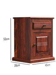 Sheesham solid wooden bedside table01