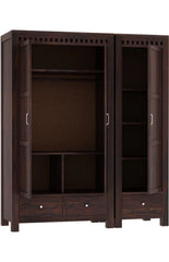 Sheesham solid wood three door wardrobe