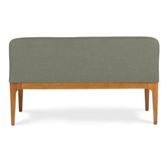 Wooden Bench Cum Sofa back view showing wooden frame and rear design in acacia wood