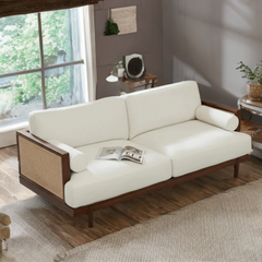 Bala Sheesham solid wood ratten sofa set