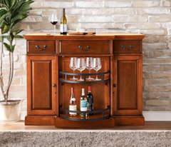 Bar cabinet with bar counter